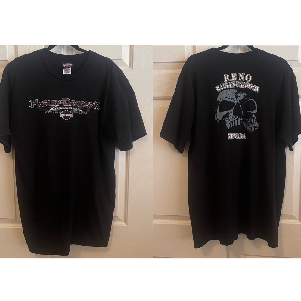 Harley Davidson Vintage 2008 Skull Shirt - XL